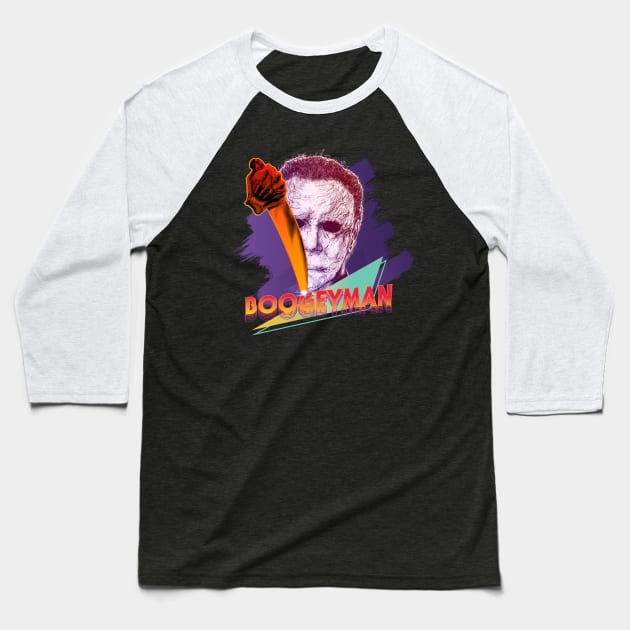 BOOGEYMAN - THE SHAPE Baseball T-Shirt by GlennTKD